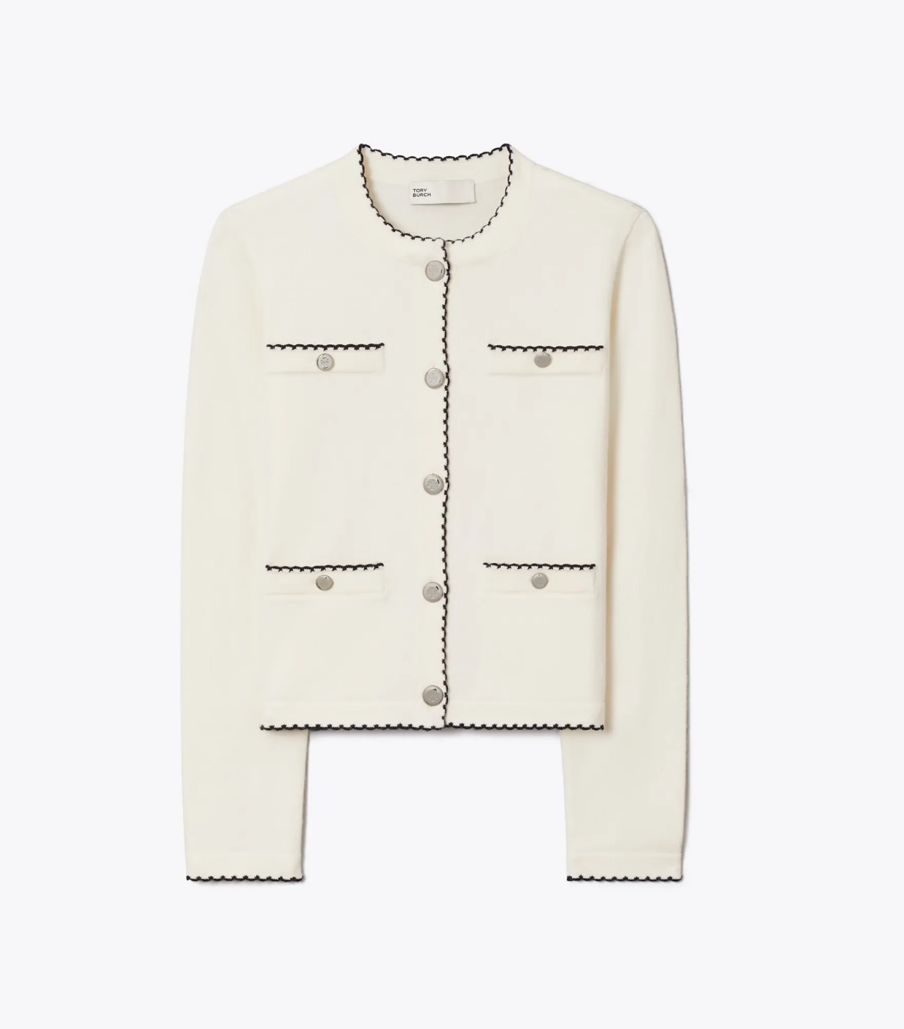 KENDRA CARDIGAN AUS WOLLE MIT WELLENKANTE