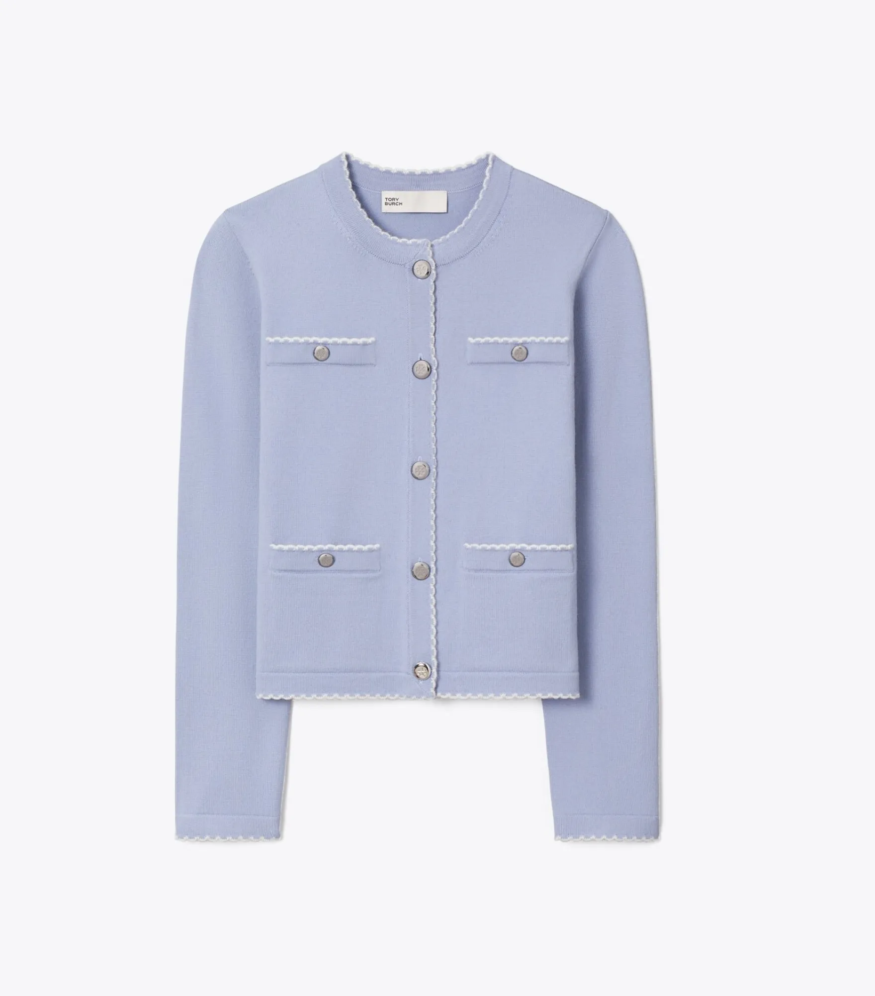 KENDRA CARDIGAN AUS WOLLE MIT WELLENKANTE