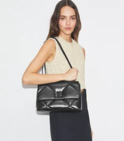 KIRA SCHULTERTASCHE MIT RAUTENSTEPPUNG
