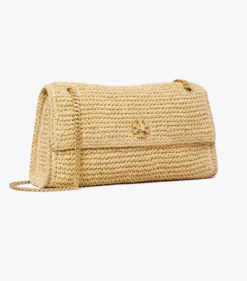 KIRA TURNLOCK WOVEN SHOULDER BAG