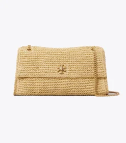 KIRA TURNLOCK WOVEN SHOULDER BAG
