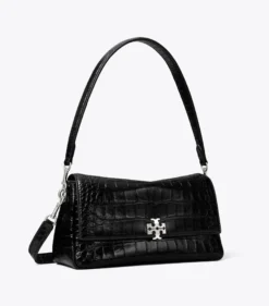 KLEINE CHARLIE SCHULTERTASCHE MIT KROKOPRÄGUNG