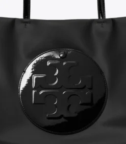 KLEINE ELLA TOTE BAG AUS LACKLEDER