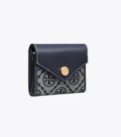 KLEINE GELDBÖRSE IM KUVERT-STIL MIT T-MONOGRAMM