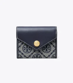 KLEINE GELDBÖRSE IM KUVERT-STIL MIT T-MONOGRAMM