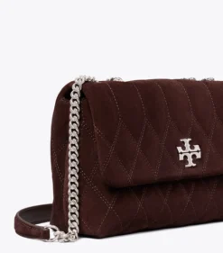 KLEINE, GESTEPPTE KIRA SCHULTERTASCHE AUS WILDLEDER