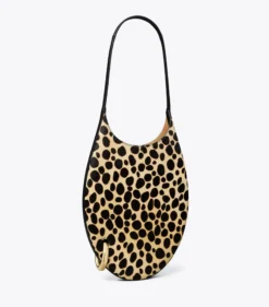 KLEINE HANDTASCHE AUS KALBSHAAR MIT PIERCINGDETAIL