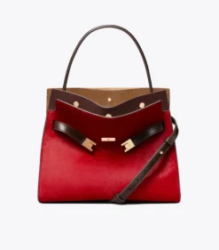 KLEINE LEE RADZIWILL DOUBLE BAG AUS KALBSHAAR