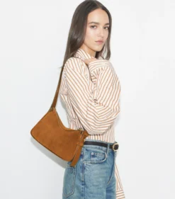 KLEINE ROMY SCHULTERTASCHE AUS WILDLEDER