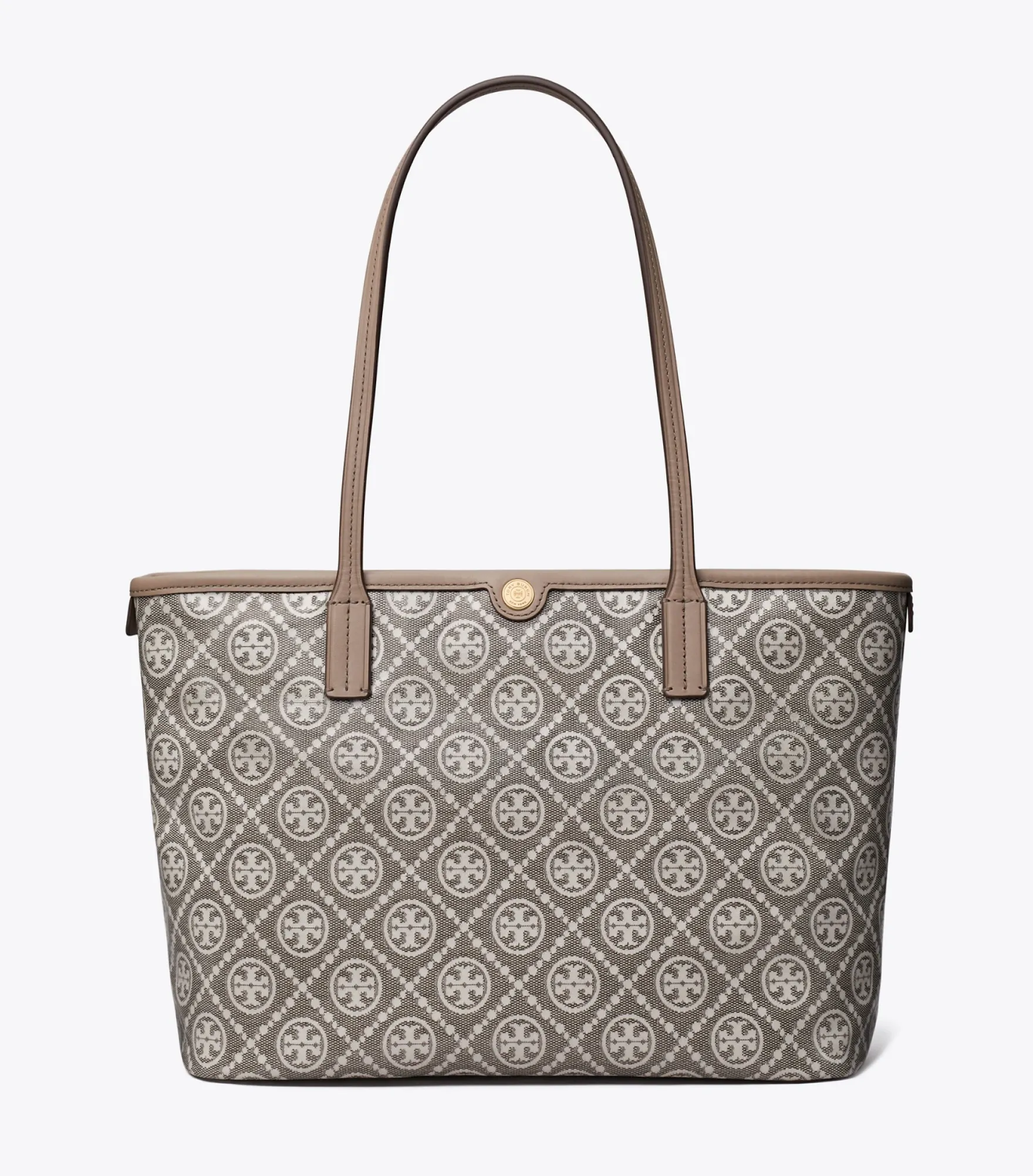 KLEINE TOTE BAG AUS BESCHICHTETEM JACQUARD MIT T-MONOGRAMM UND REISSVERSCHLUSS