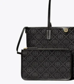 KLEINE TOTE BAG MIT T-MONOGRAMM UND REISSVERSCHLUSS