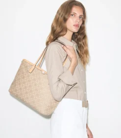 KLEINE TOTE BAG MIT T-MONOGRAMM UND REISSVERSCHLUSS