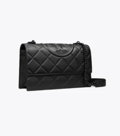 KLEINE, WANDELBARE FLEMING SCHULTERTASCHE AUS POLIERTEM NARBENLEDER