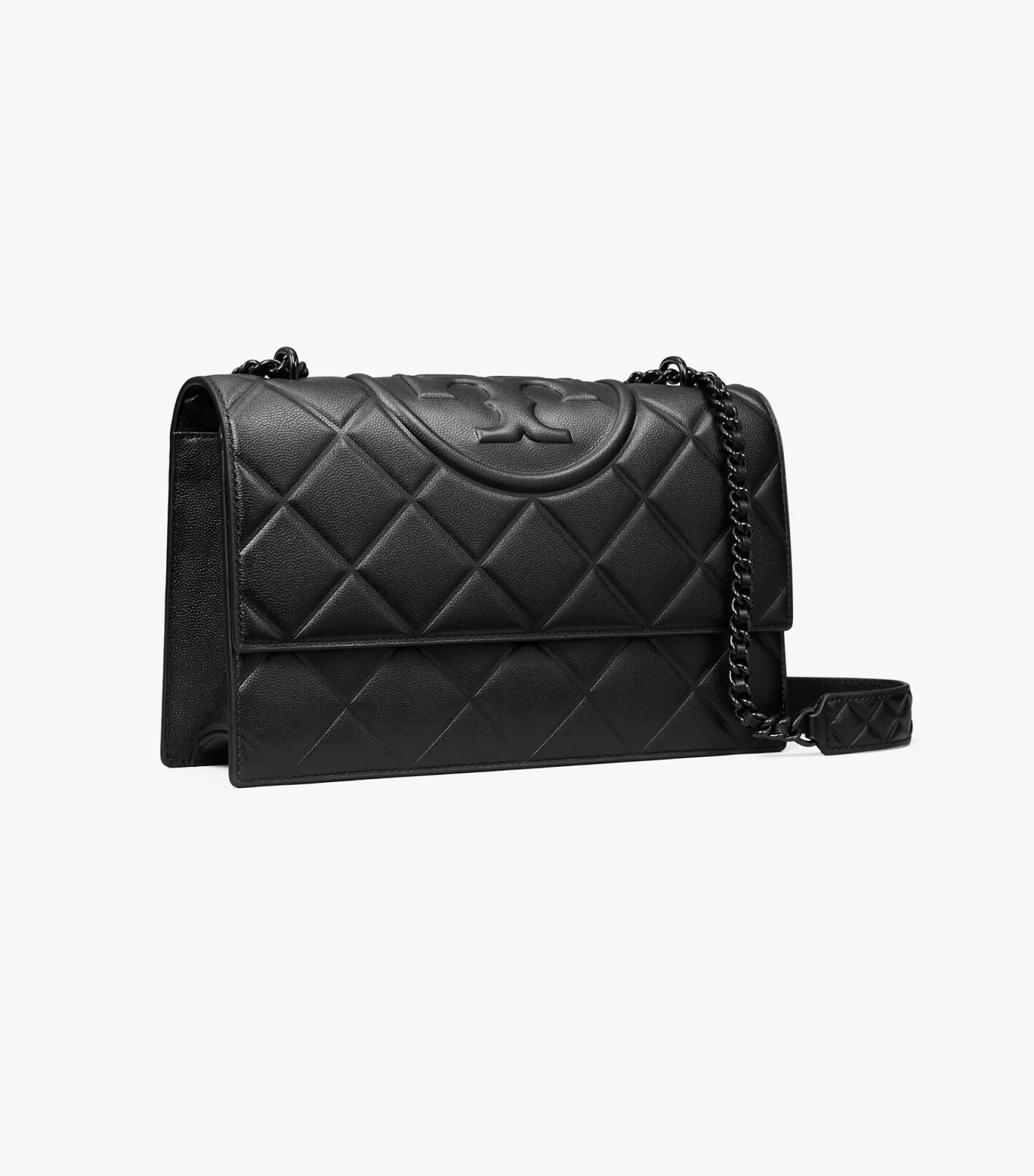 KLEINE, WANDELBARE FLEMING SCHULTERTASCHE AUS POLIERTEM NARBENLEDER