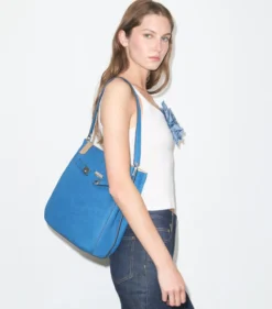 LEE RADZIWILL BUCKET BAG AUS NUBUKLEDER