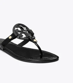 MILLER SANDALE AUS LACKLEDER