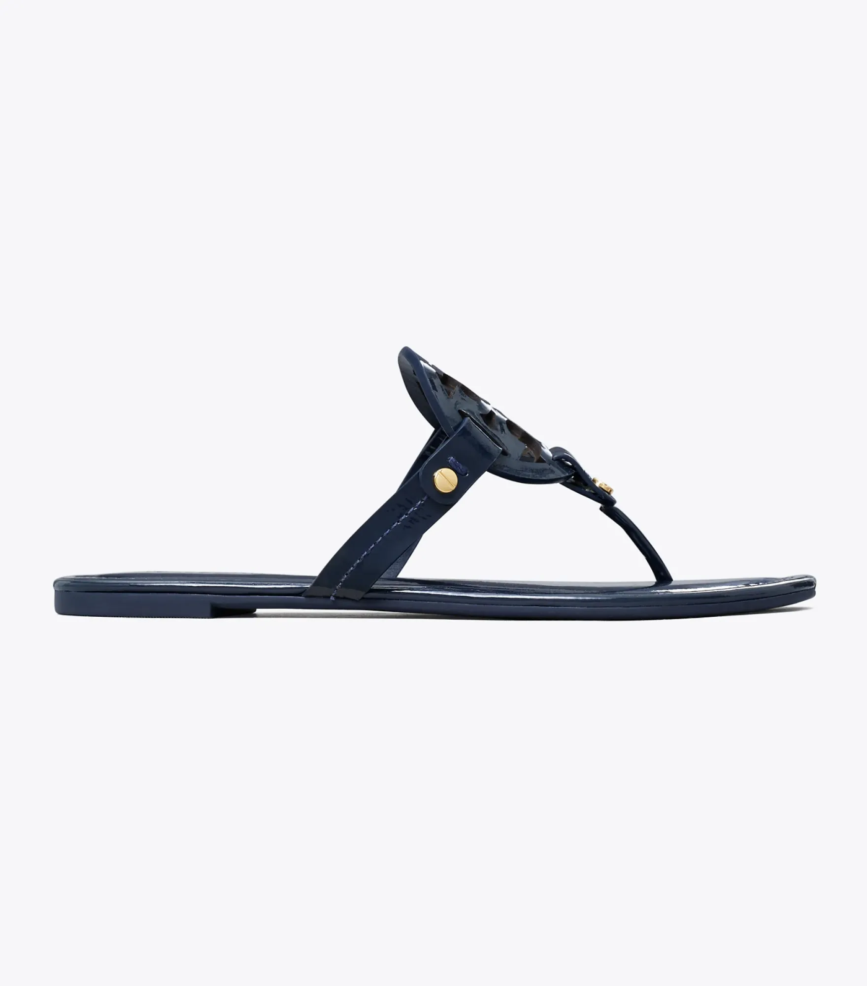 MILLER SANDALE AUS LACKLEDER