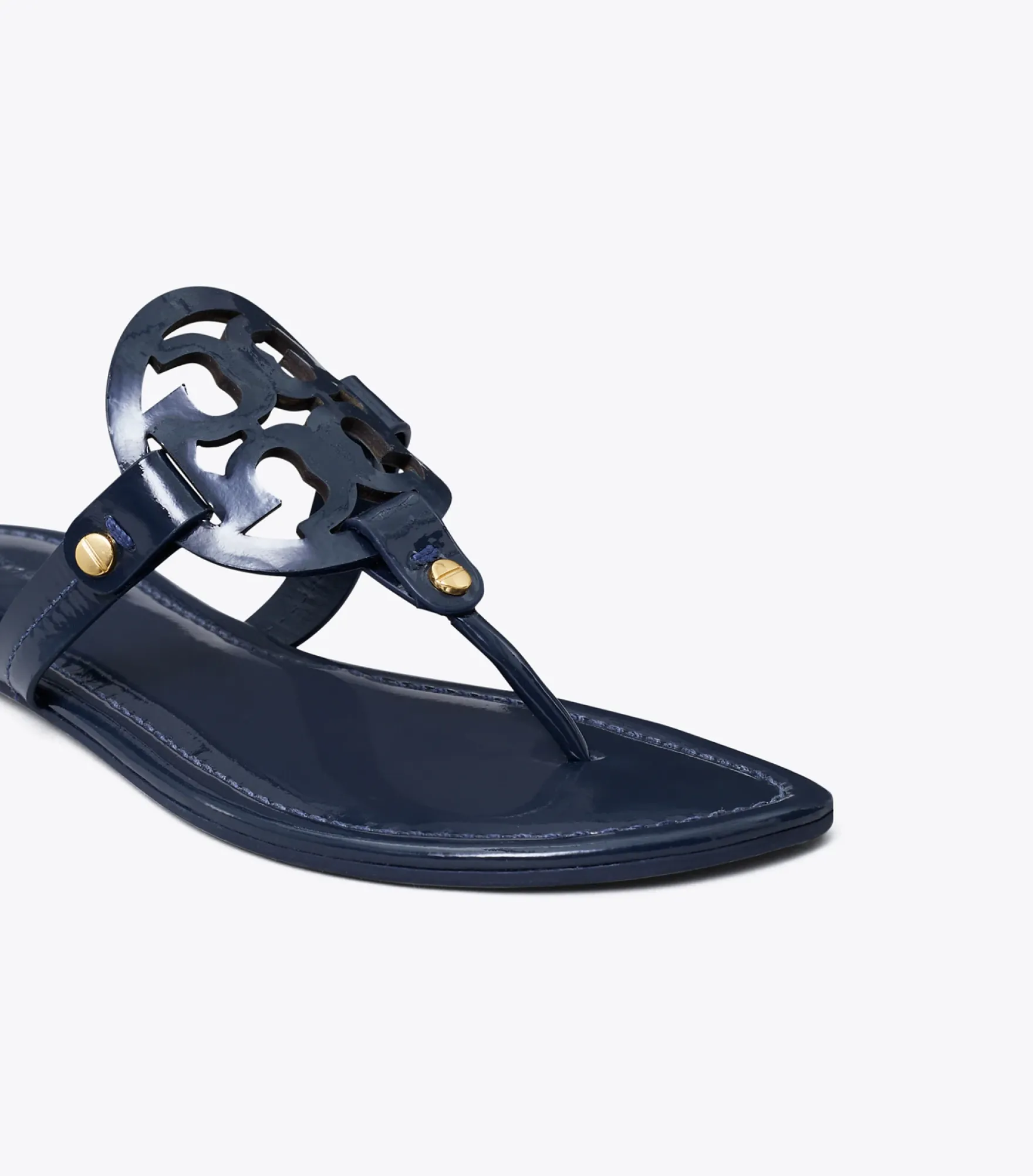 MILLER SANDALE AUS LACKLEDER