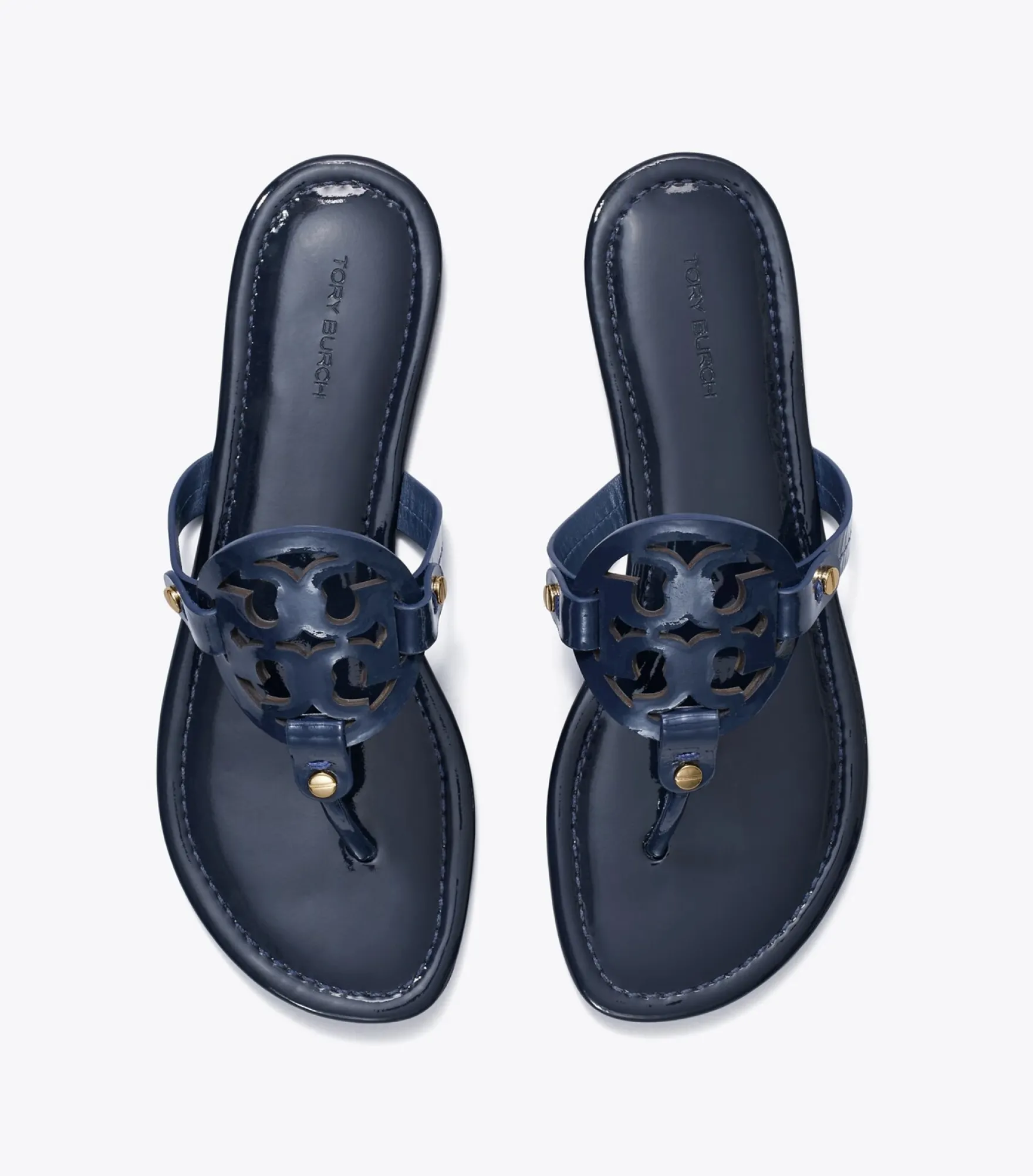 MILLER SANDALE AUS LACKLEDER