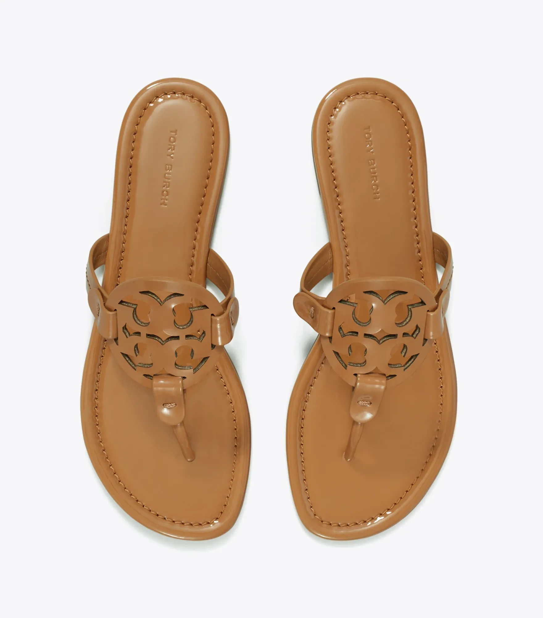 MILLER SANDALE AUS LACKLEDER