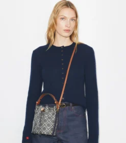 MINI BUCKET BAG MIT T-MONOGRAMM