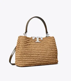 MINI ELEANOR RAFFIA SATCHEL