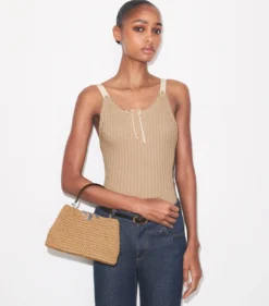 MINI ELEANOR RAFFIA SATCHEL