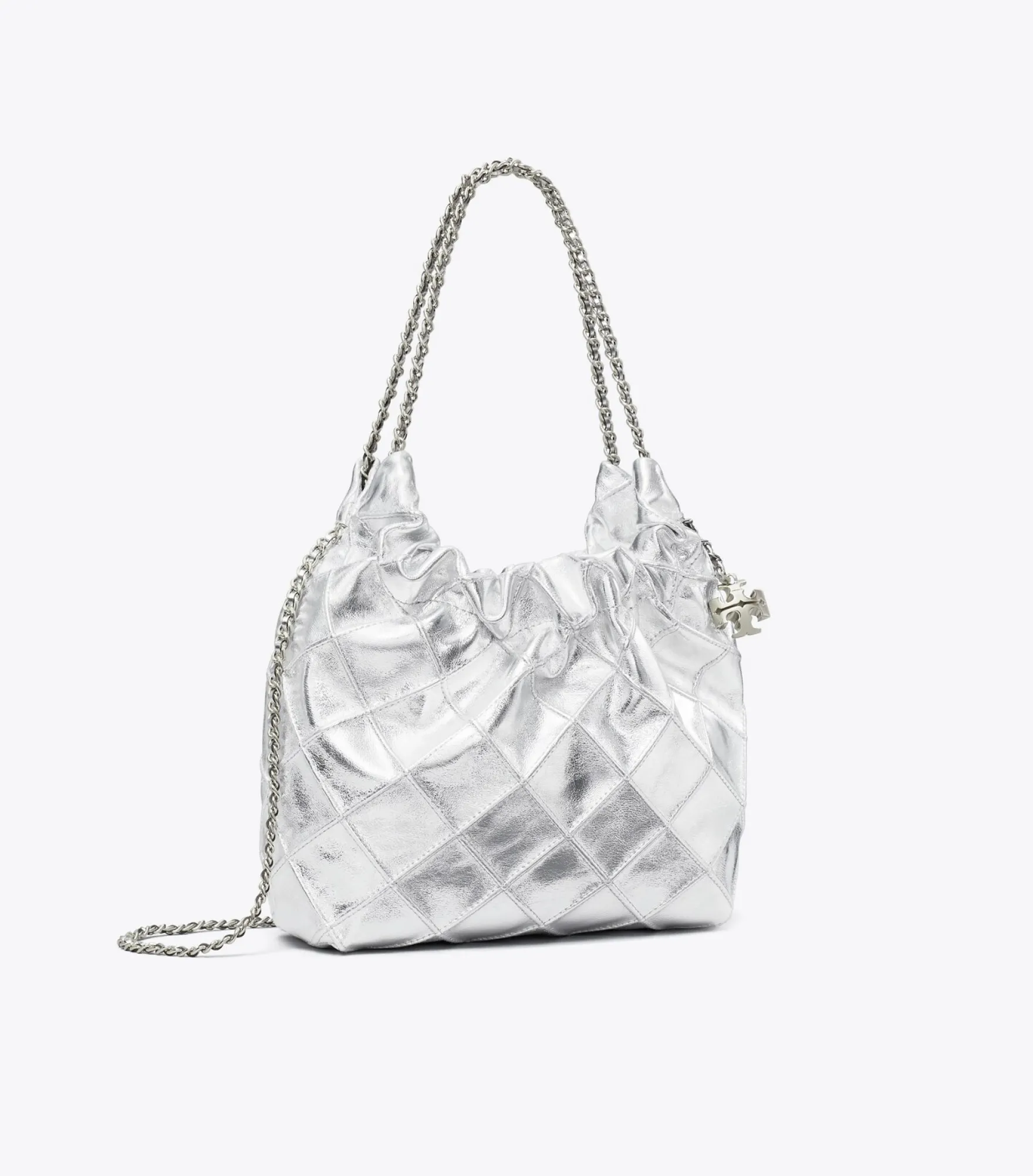 MINI FLEMING HOBO BAG IN METALLIC