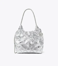 MINI FLEMING HOBO BAG IN METALLIC