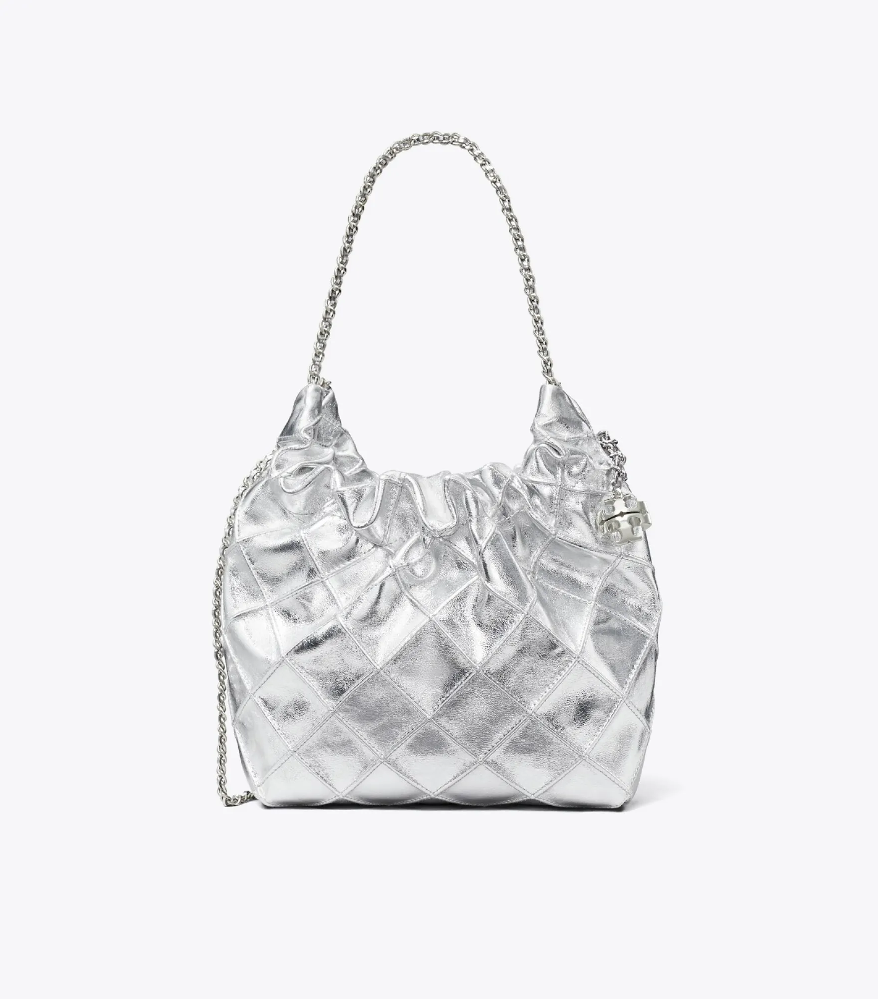 MINI FLEMING HOBO BAG IN METALLIC