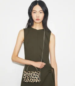 MINI KIRA CALF HAIR TOP-HANDLE CROSSBODY