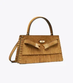 MINI LEE RADZIWILL TASCHE AUS WILDLEDER MIT FRANSEN UND TRAGEGRIFF OBEN