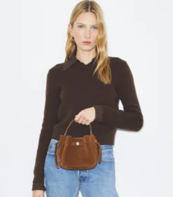 MINI ROMY BUCKET BAG AUS WILDLEDER