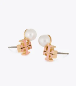 MOONDANCE OHRSTECKER MIT LOGO UND PERLE