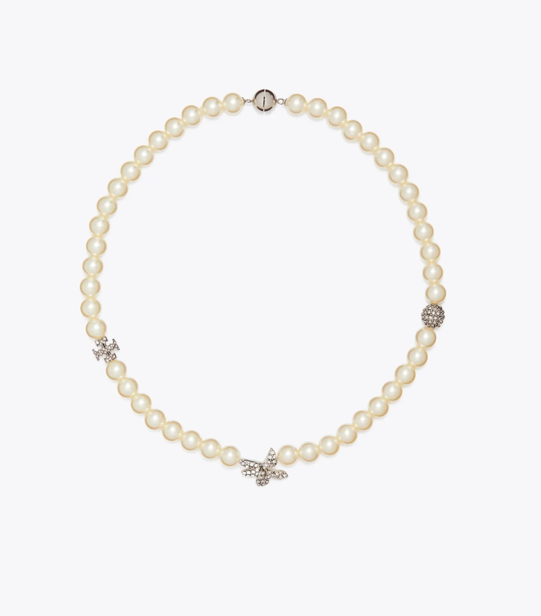 MOONDANCE PAVÉ-HALSKETTE MIT BLUMENPERLEN