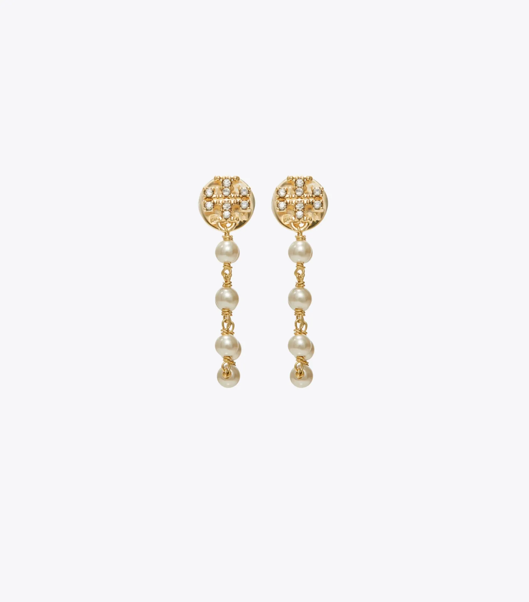 MOONDANCE PEARL AND CHAIN EARRINGS