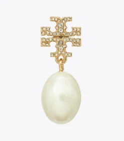 MOONDANCE PEARL AND PAVÉ DROP EARRING