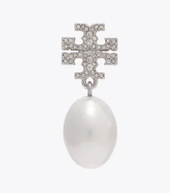 MOONDANCE PEARL AND PAVÉ DROP EARRING