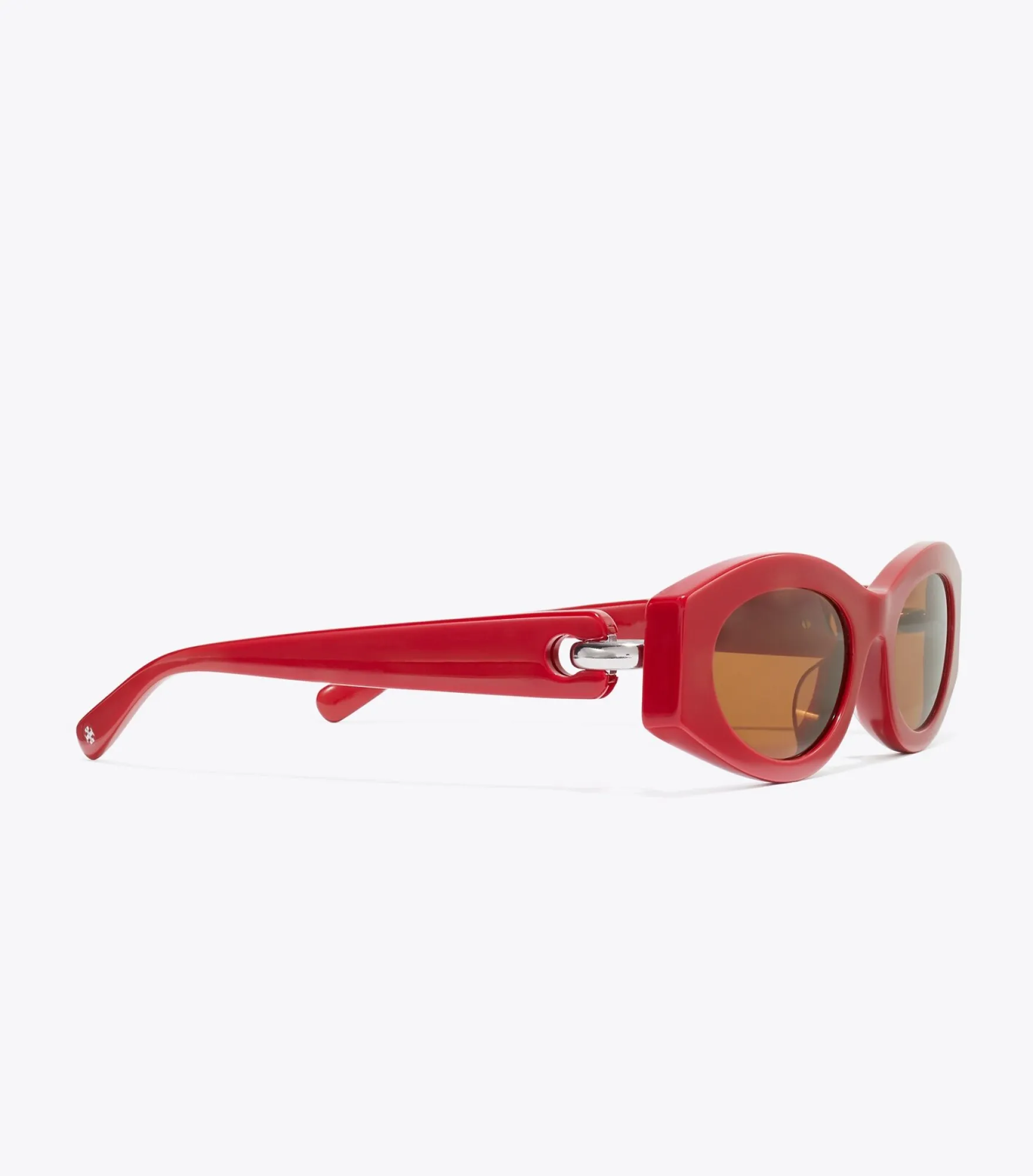 OVALE SONNENBRILLE MIT PIERCINGDETAIL