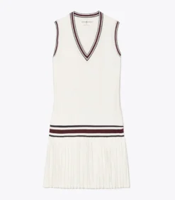 PERFORMANCE-TENNISKLEID MIT V-AUSSCHNITT