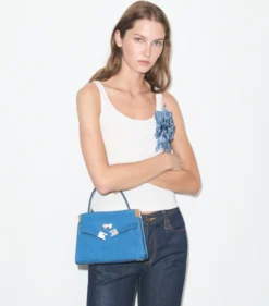 PETITE LEE RADZIWILL DOUBLE BAG AUS NUBUKLEDER