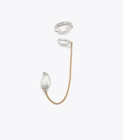 PIERCED CHAIN EAR CUFF