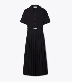 POPELINE-HEMDKLEID MIT FALTEN