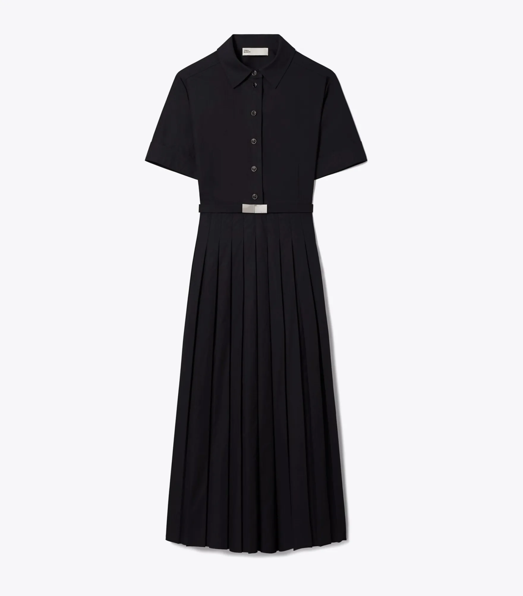 POPELINE-HEMDKLEID MIT FALTEN