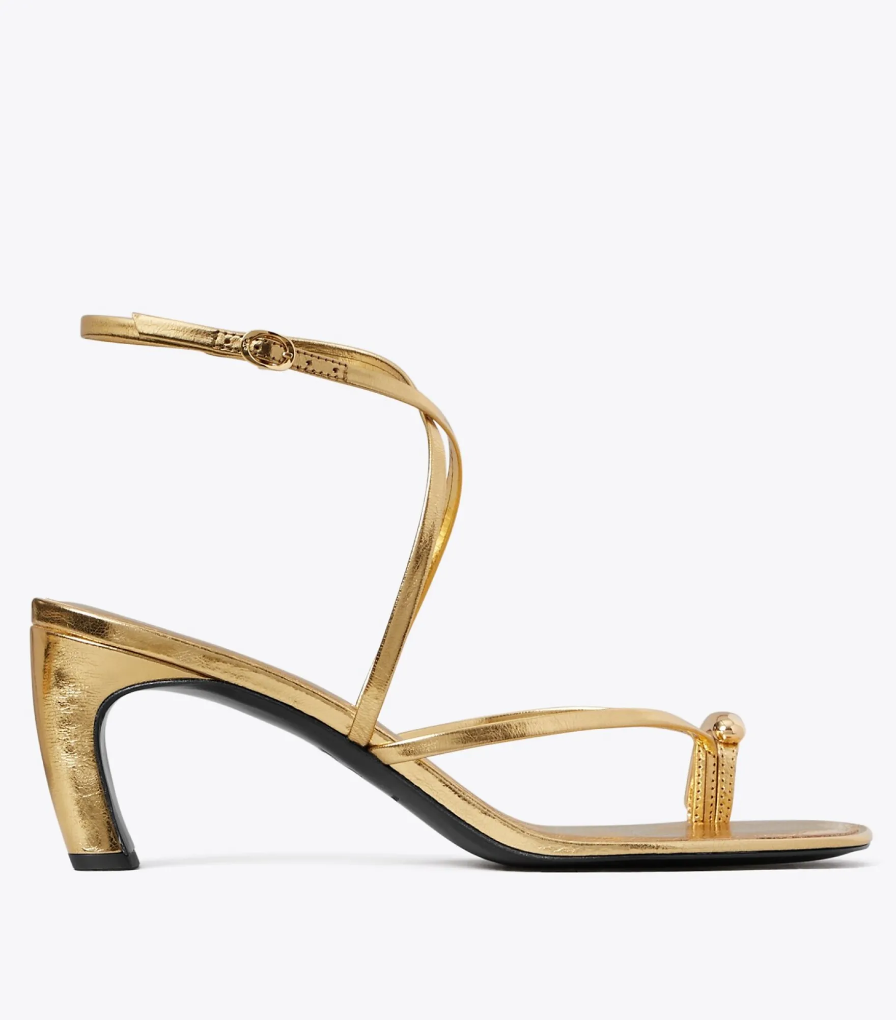 RIEMCHENSANDALETTE MIT PIERCINGDETAIL