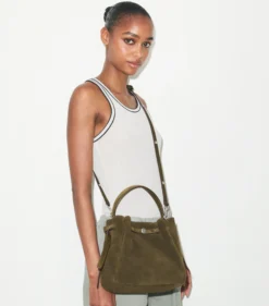 ROMY BUCKET BAG AUS WILDLEDER