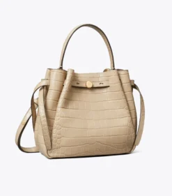 ROMY BUCKET BAG MIT KROKOPRÄGUNG
