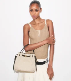 ROMY CANVAS BUCKET BAG