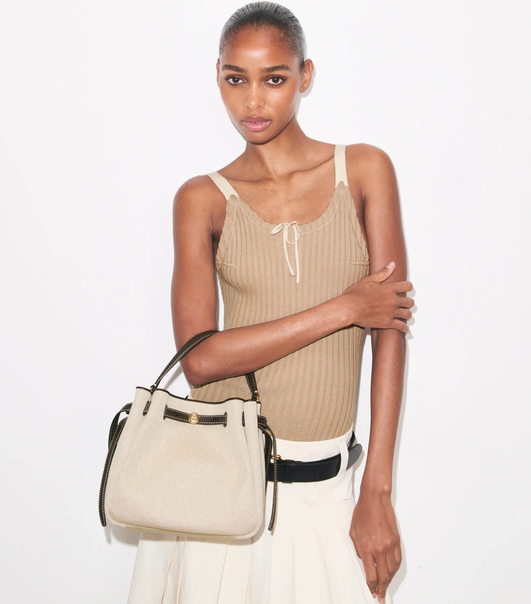 ROMY CANVAS BUCKET BAG