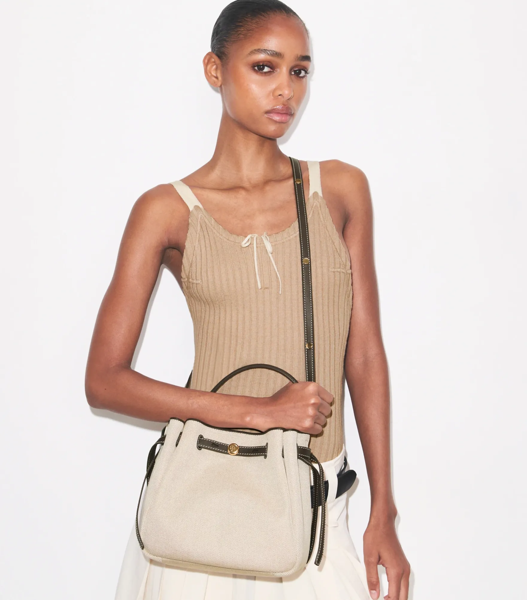 ROMY CANVAS BUCKET BAG